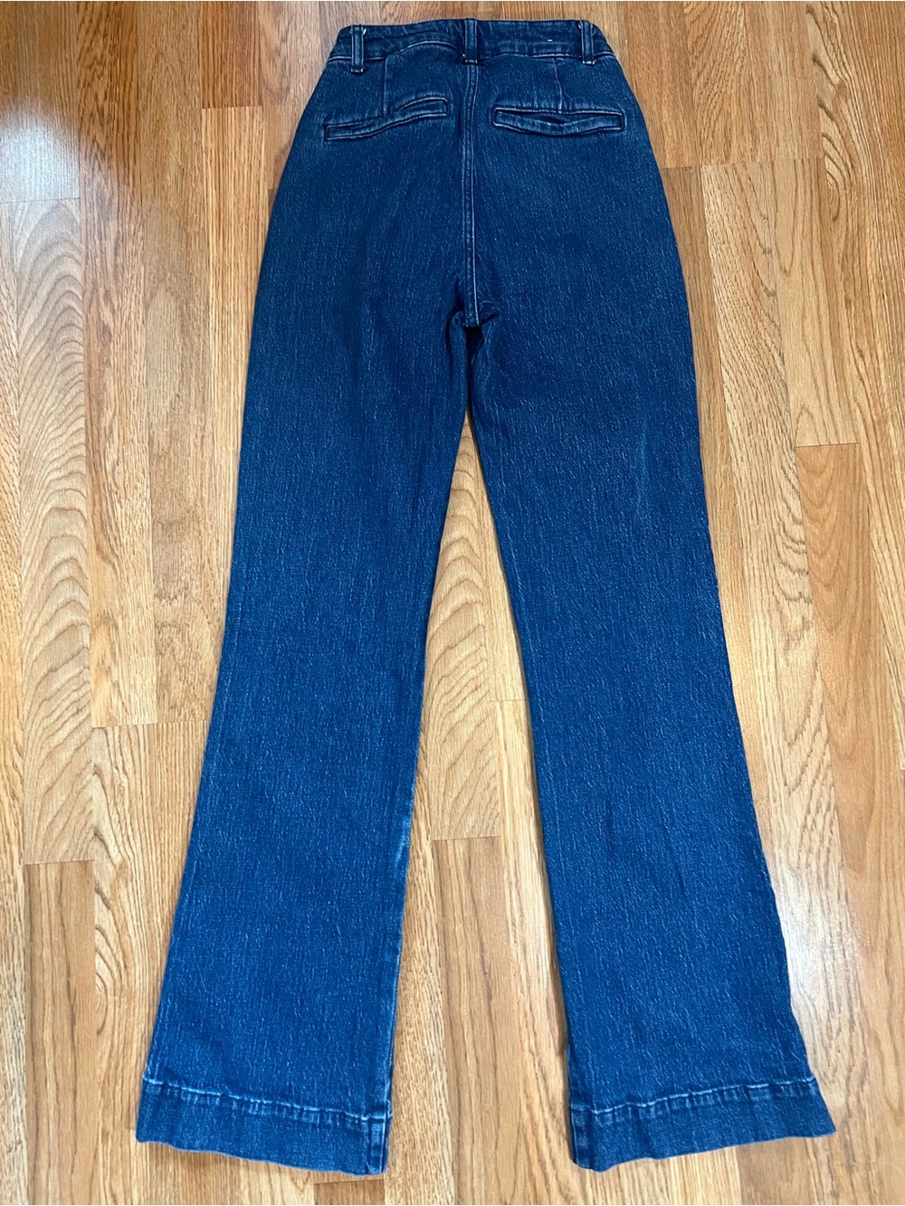 Reiss Dark Blue Wide-Leg High-Waist Jeans